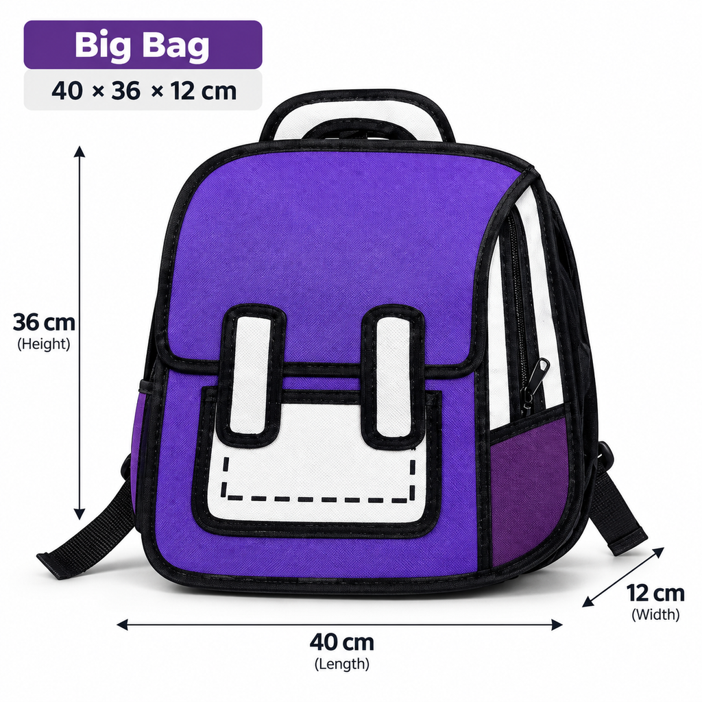 3Doodle Purple 3D Backpack
