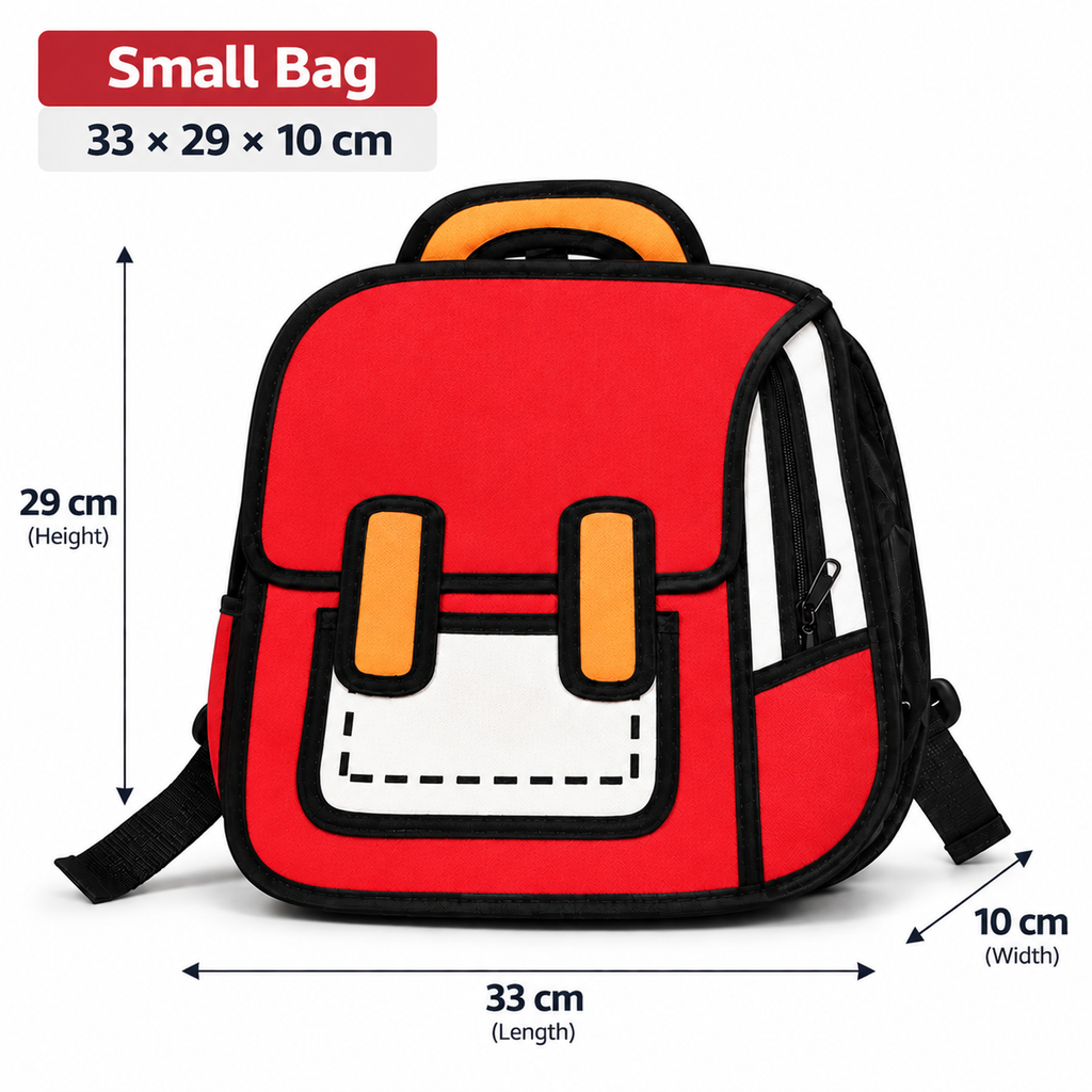 3Doodle Red 3D Backpack