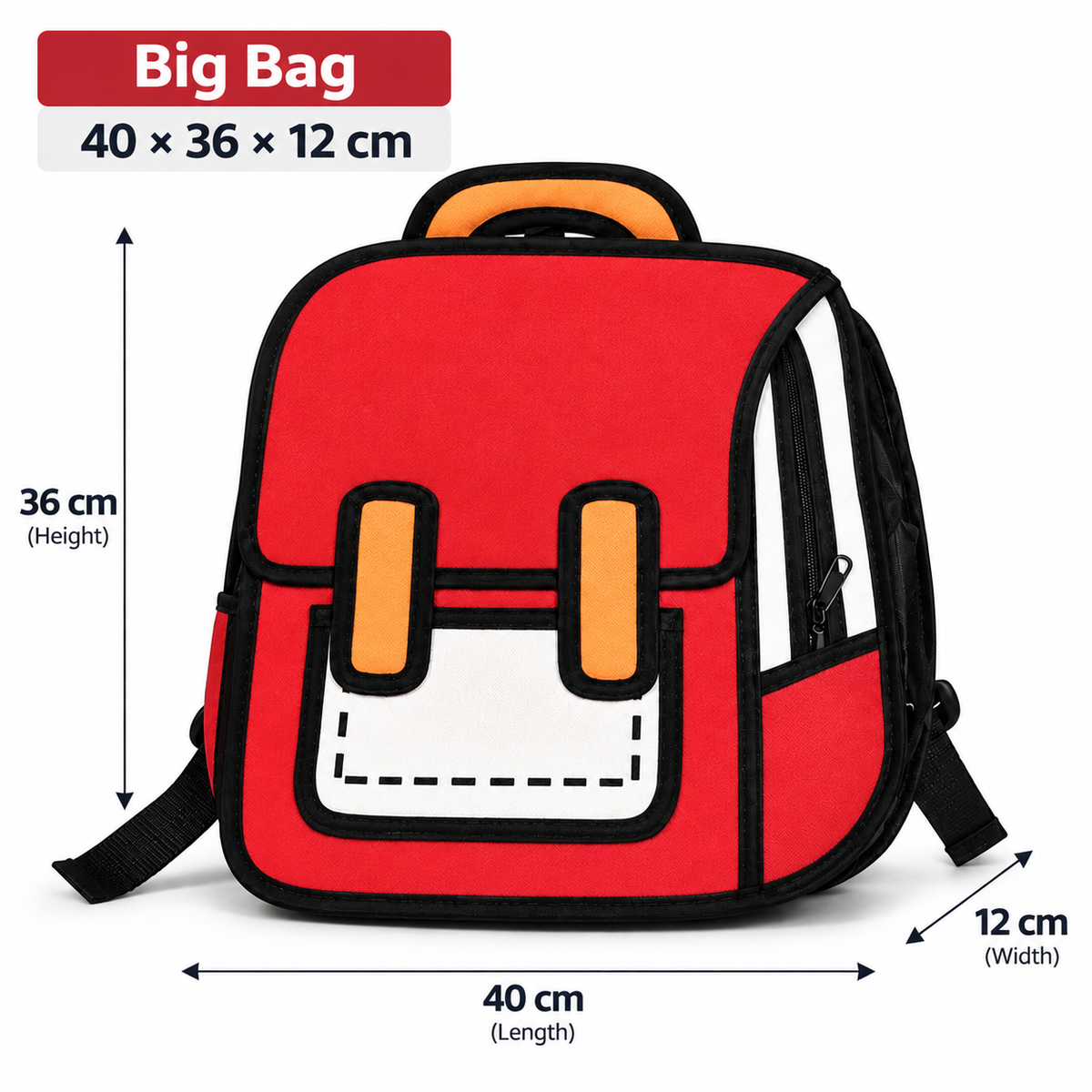 3Doodle Red 3D Backpack