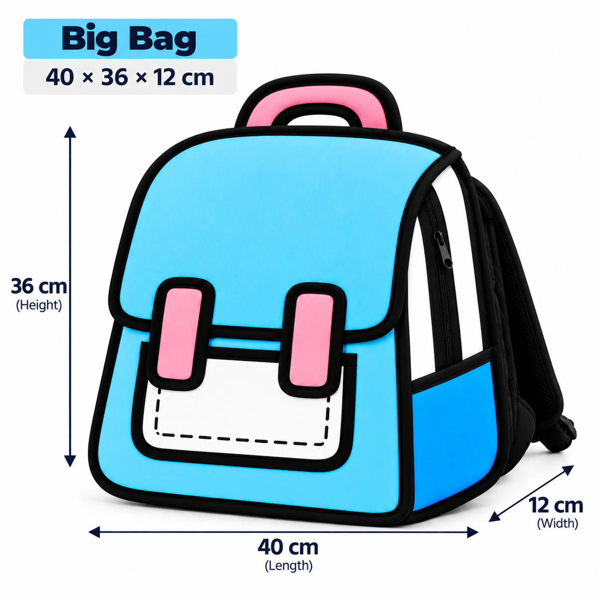 3Doodle Lite Blue 3D Backpack