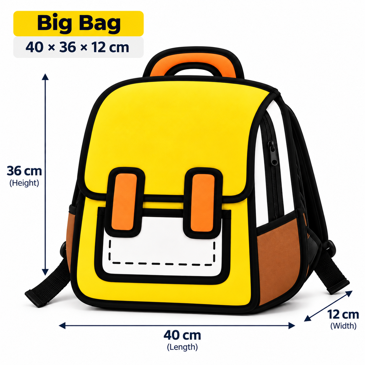 3Doodle Yellow 3D Backpack